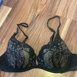 VS Push-up Bra Black Lace